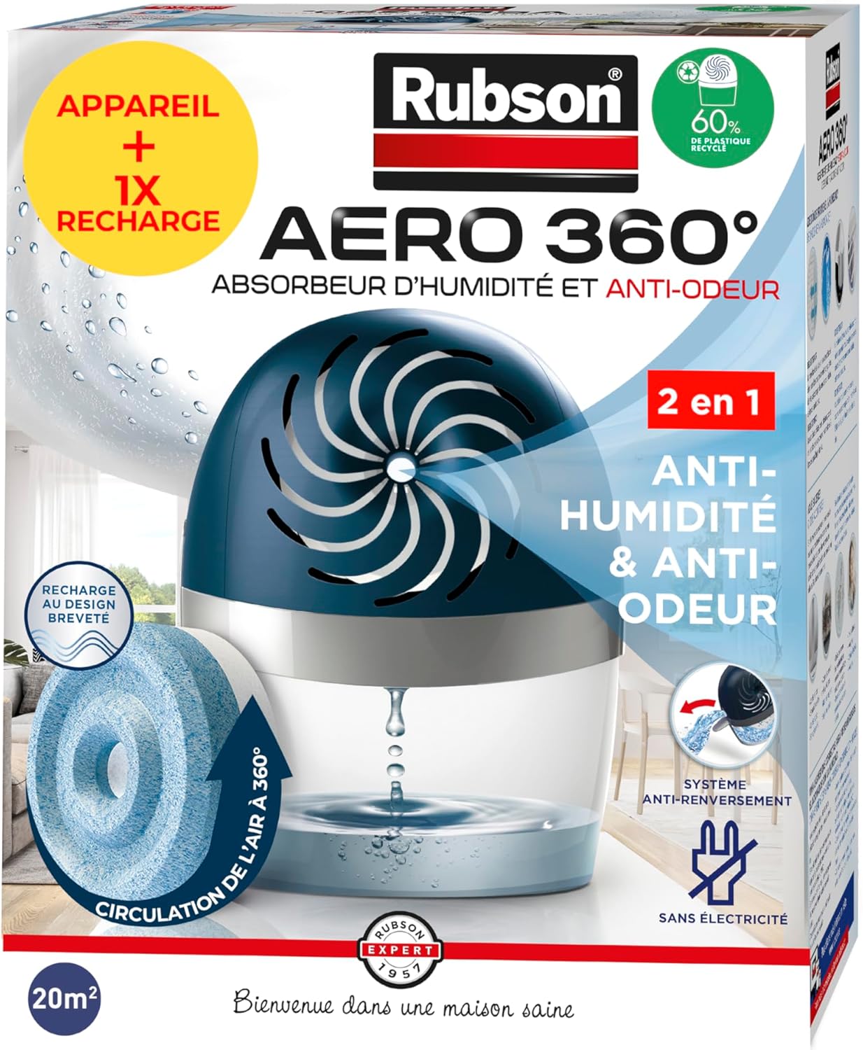 Rubson AERO 360 Déshumidificateur