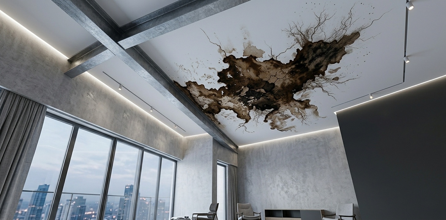 Tache d'humidité au plafond